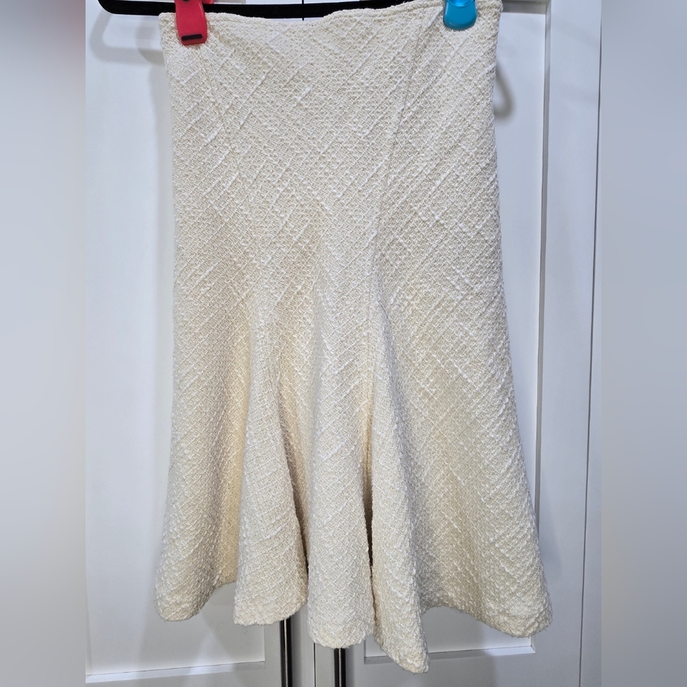 NWT Bebe Rigolos Cream Skirt (Size Small)